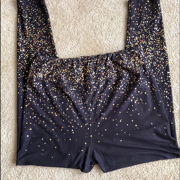 Charles Project Pants - Stretch Comfort Gold/Silver Confetti Leggings